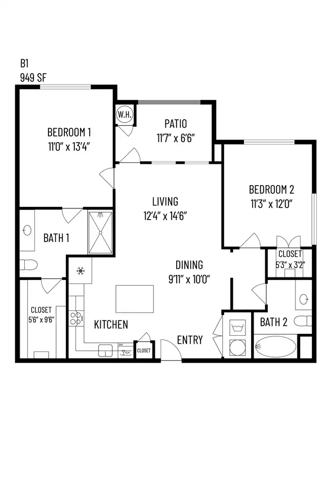 B1 - Beacon 3111 floor plan